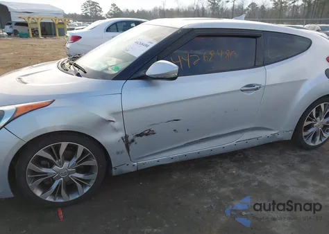 2014 Hyundai Veloster Turbo W/Black z USA, uszkodzony, nr VIN KMHTC6AE1EU201807